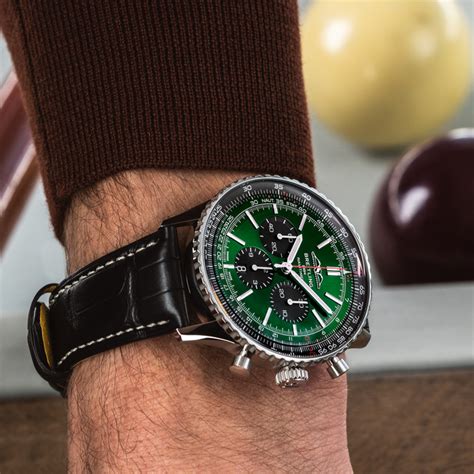 breitling green face|breitling watches green face.